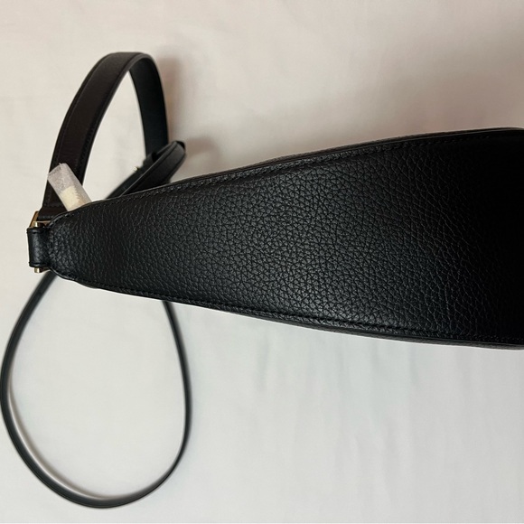NEW Kate Spade Janie Black Pebbled Leather Shoulder Bag Crossbody Purse KE660 - Picture 3 of 11